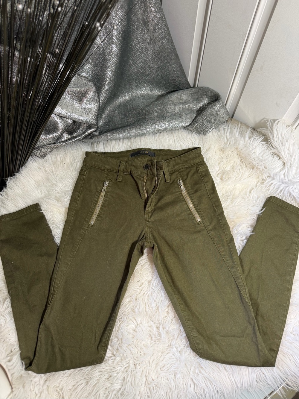 Joe's Jeans Olive Cargo-Style Pants